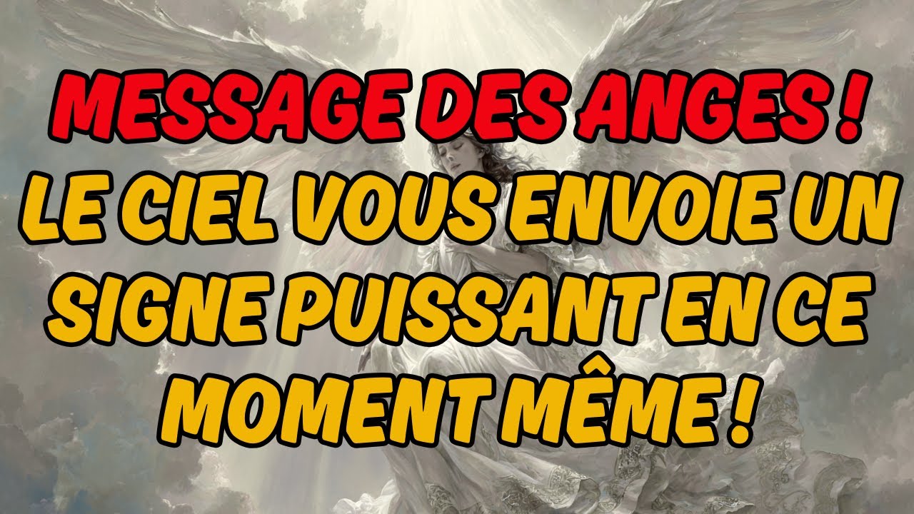 ⚠️ MESSAGE DES ANGES ! Le Ciel vous envoie un signe puissant en ce moment même ! Ne l'ignorez pas !