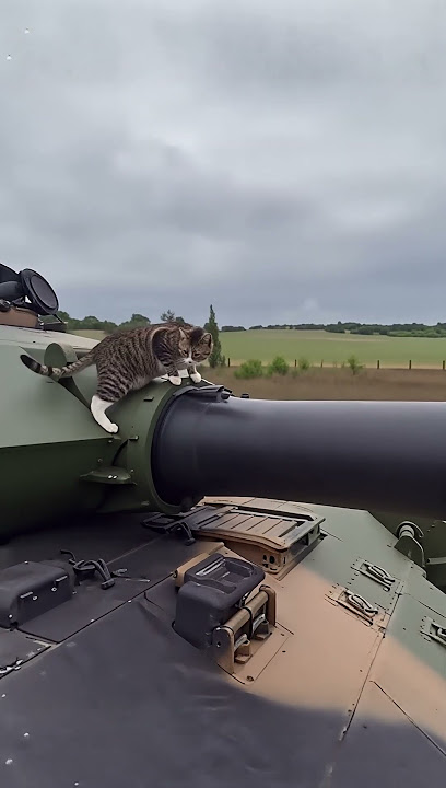 Weird Cat & Tank #CatFun #UnusualCat