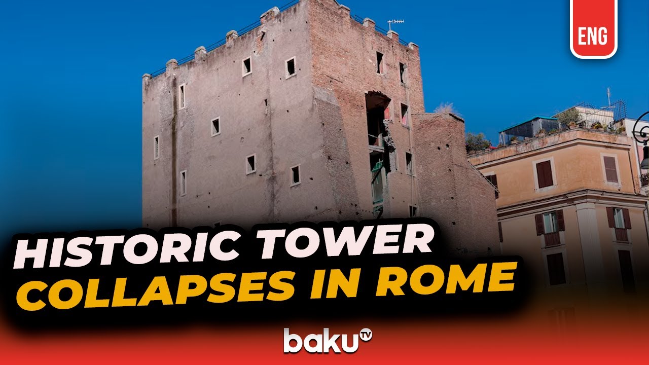 Rome’s Historic Torre Dei Conti Tower Collapses - YouTube