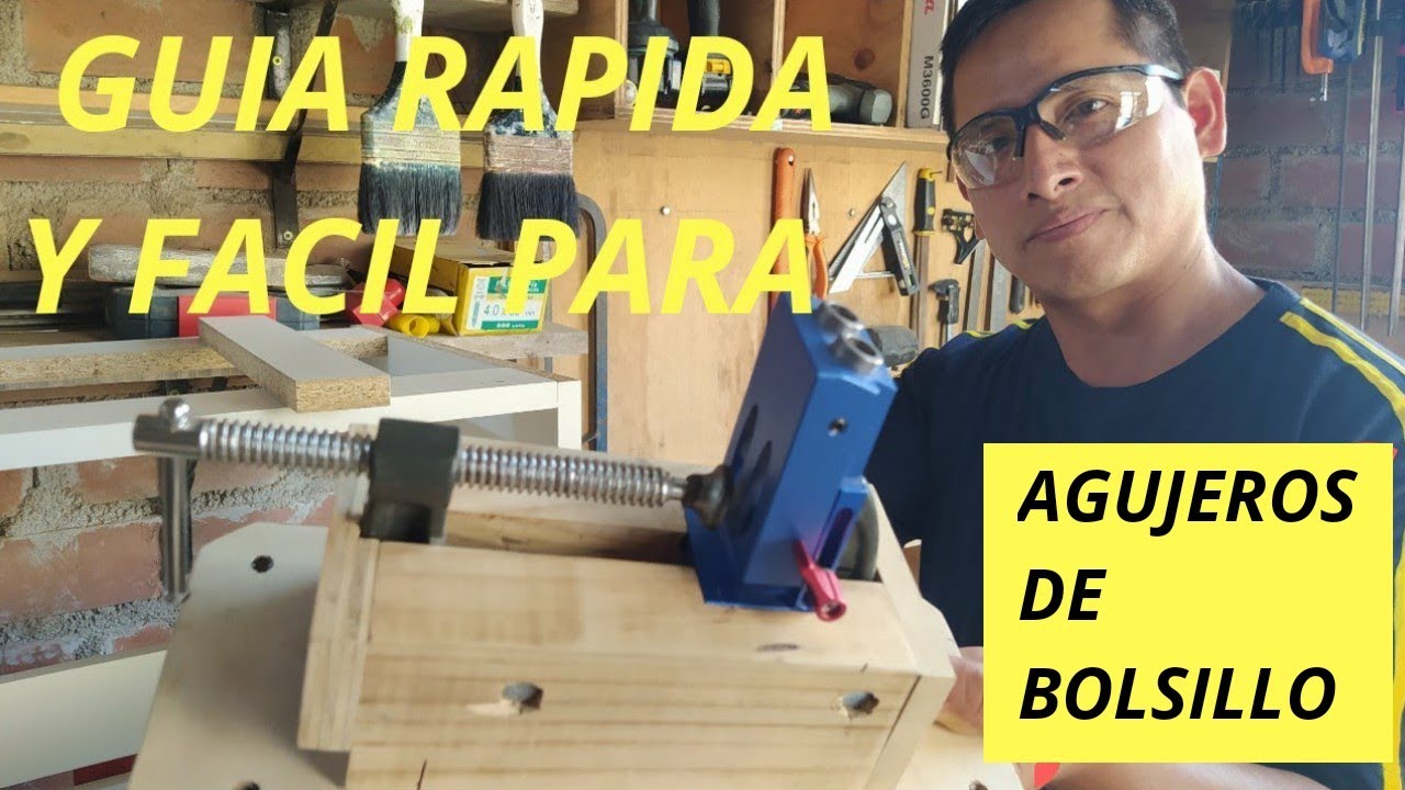 Como hacer una plantilla rápida para el sistema de agujeros de bolsillo Como hacer una plantilla rápida para el sistema de agujeros de bolsillo