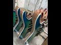 Headless electric guitar, stained tiger stripe finish