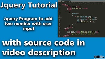 Class-2 | Best Jquery Tutorial | Adding Two Numbers in Jquery | Jquery Full Course | Jquery advanced