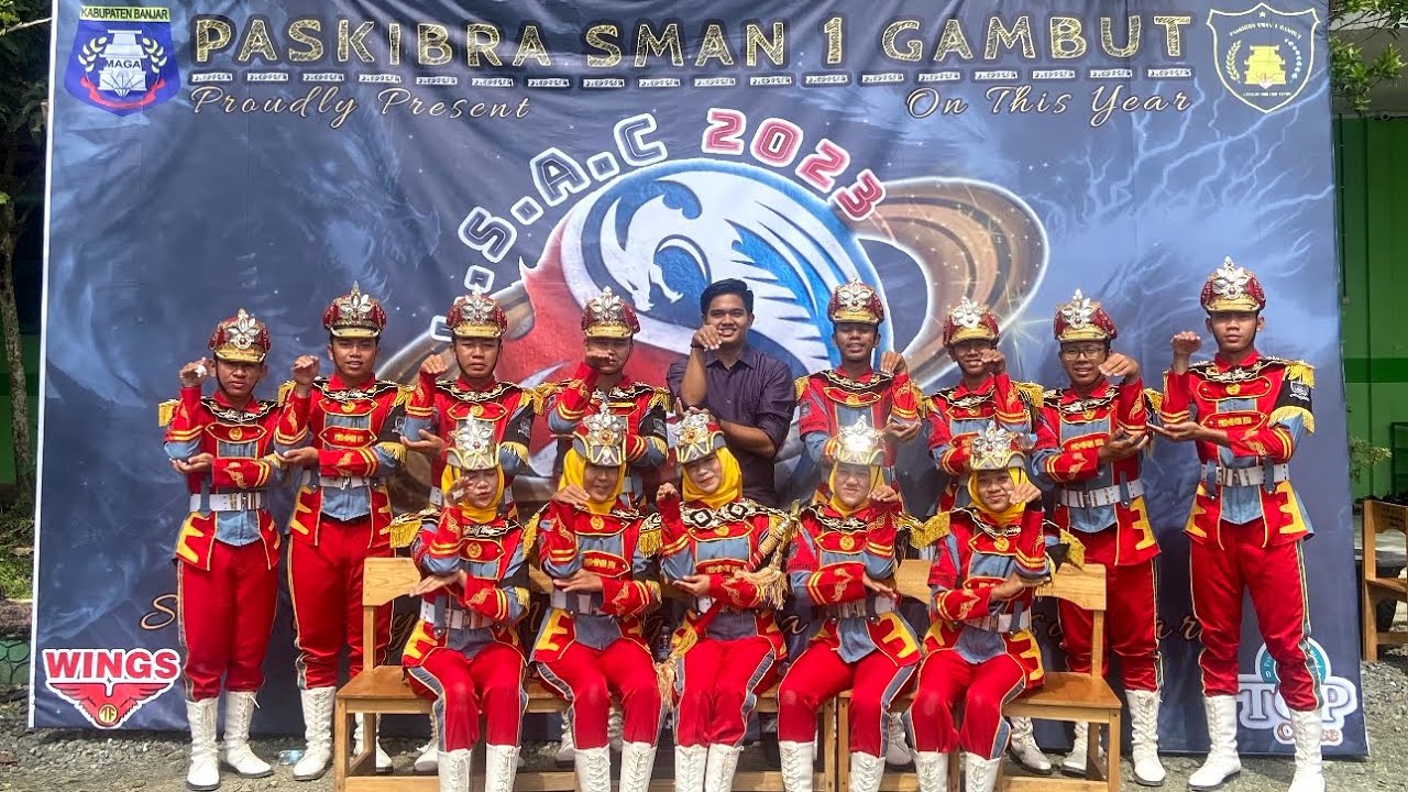 Penampilan Paskibra MAN 2 HULU SUNGAI UTARA Tim A di LKPBB SATURNUS SMAN 1 GAMBUT