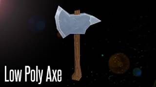 Low Poly Axe