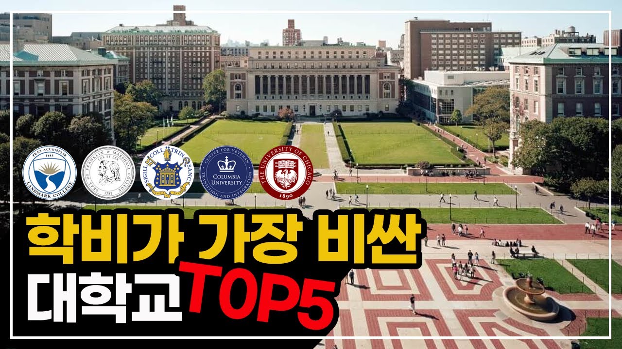 미국에서 가장 학비가 비싼 대학교 Top5 [4K]