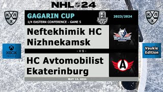 KHL - Neftekhimik Nizhnekamsk vs Avtomobilist Ekaterinburg - Gagarin Cup - Season 2023/24 - NHL 24