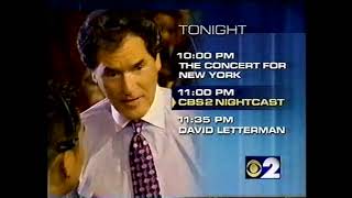 WCBS lineup bumper, 2001