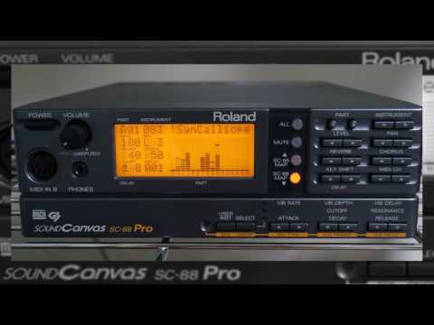 Guitar EFX Menu Demo - Roland SC-88Pro Sound Canvas Demo