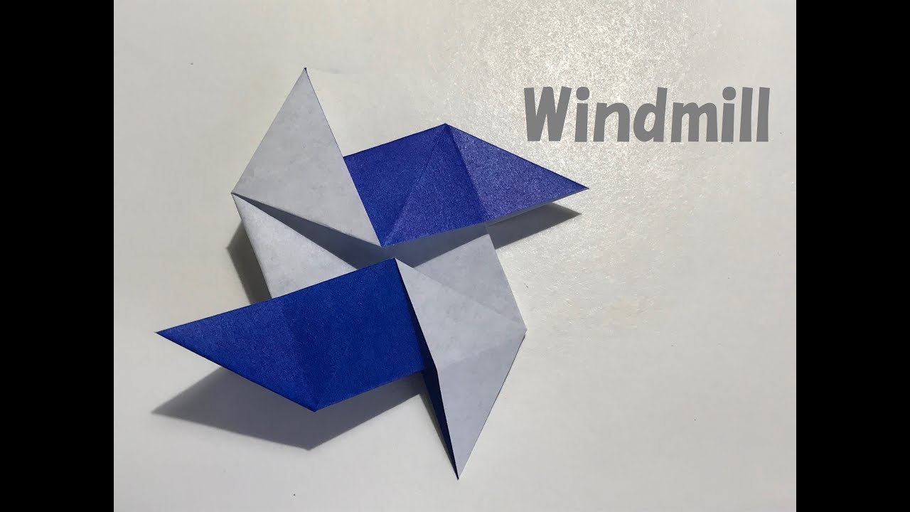 折り紙・origami】風車 Windmill - YouTube