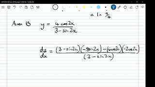A Level Maths OCR Paper 1 2018 q12 Integration (Areas)