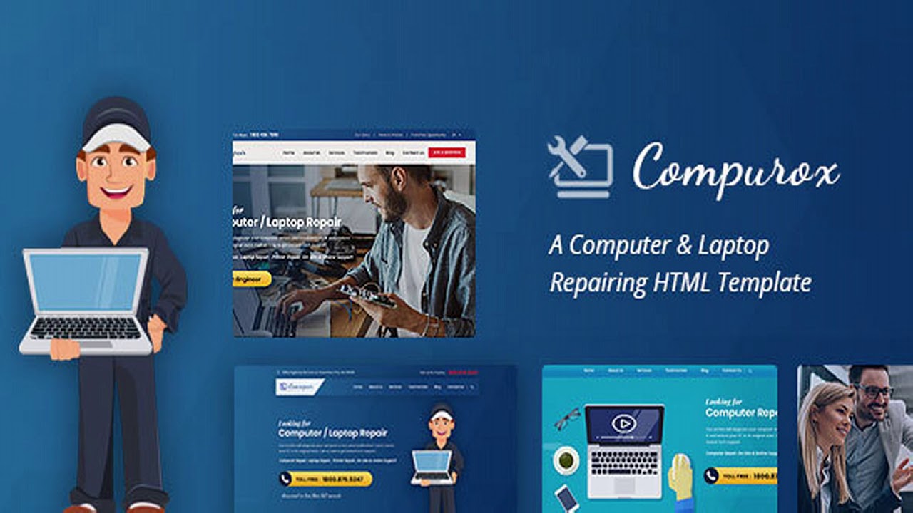 Computer Repair Website Template from i.ytimg.com