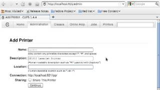 cups configuration step 2