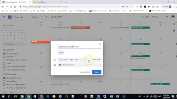 Google Calendar: Creating a New Calendar
