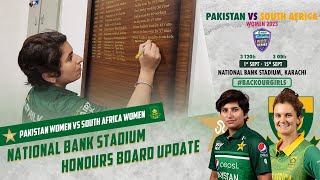 The National Bank Stadium honours board Update | PCB | M3D2L