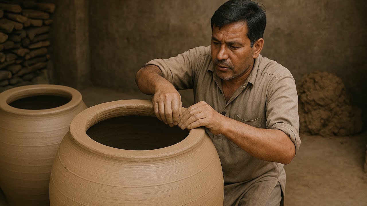 Handmade Clay Oven – The Incredible Tandoor Making ProcessLocal Factory Making Handmade Tandoor Oven