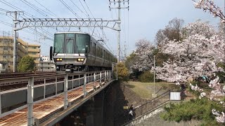 223系2000番台 新快速 芦屋駅 → さくら夙川駅 (1)