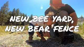 New Bee Yard, New Bear Fence!