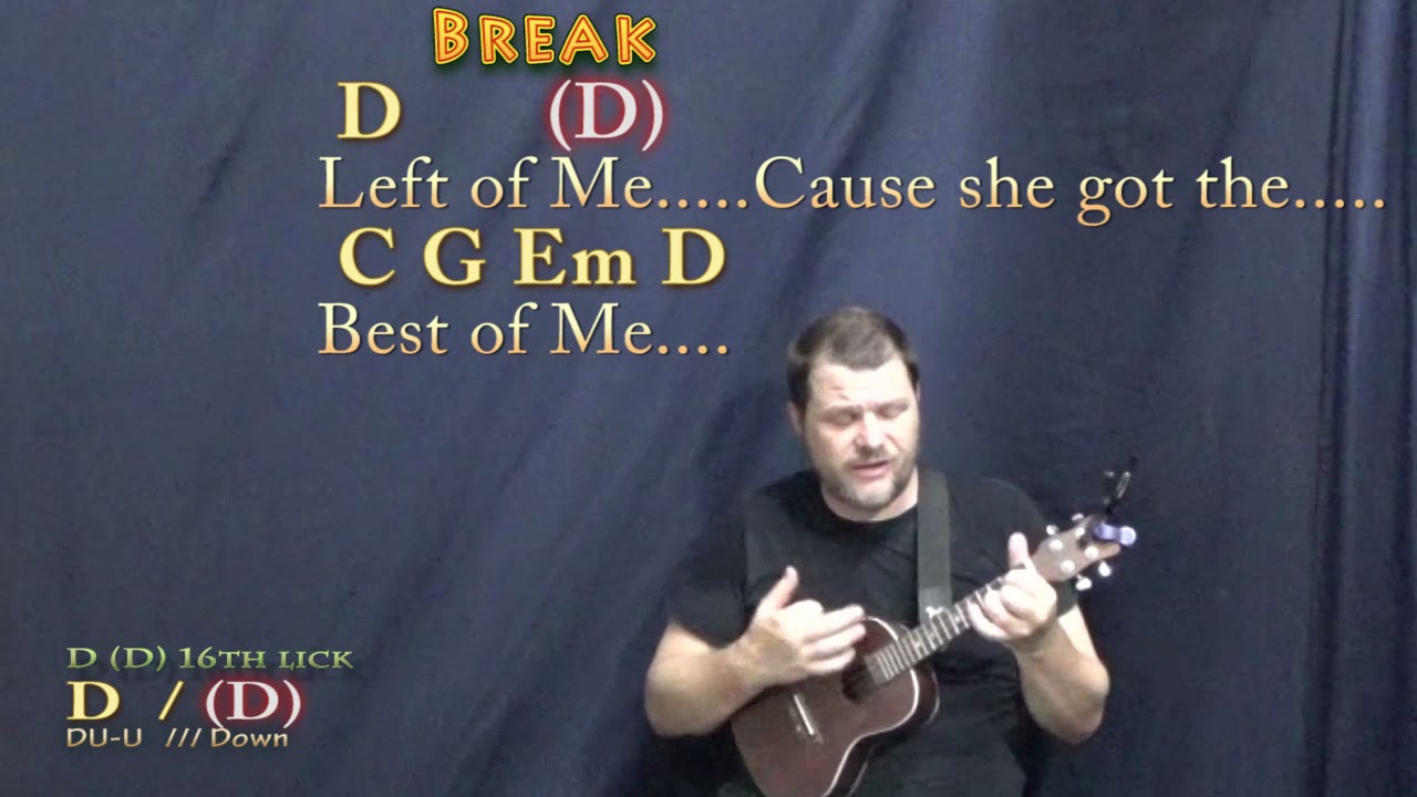 She Got The Best of Me (Luke Combs) Ukulele Cover Lesson in G with