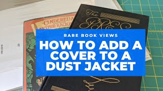 How to add a Brodart cover to a dust jacket #bookcollecting 