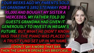 My family sold my piano for my sister's new Mercedes—but they didn't know the house was mine too.