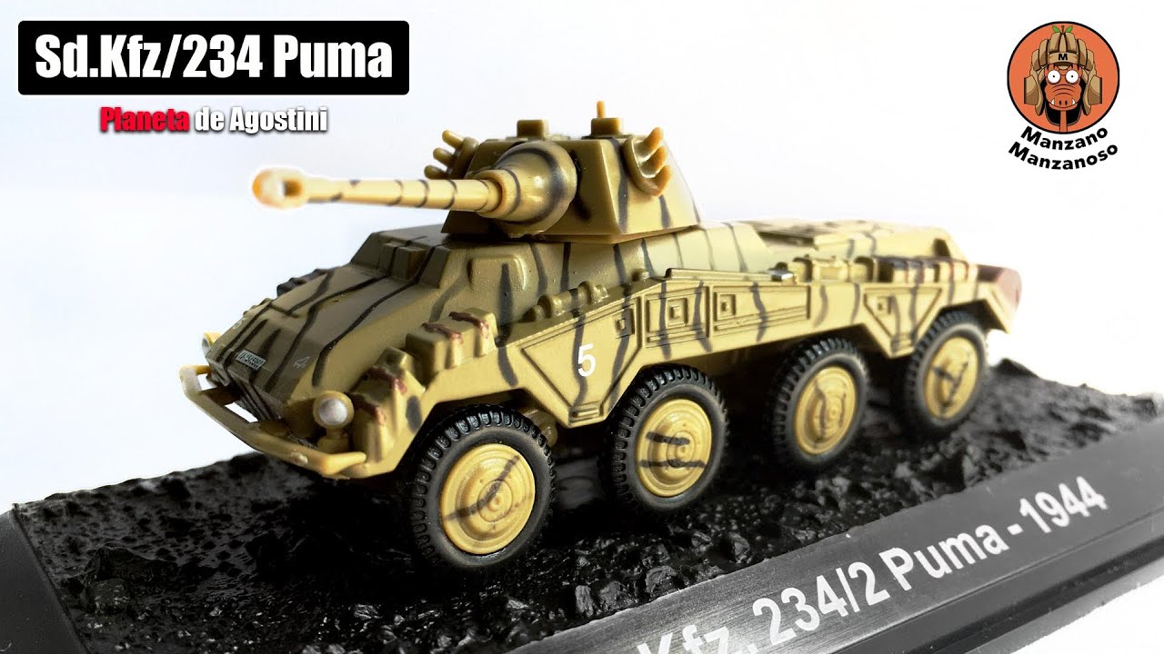 Sembrar loseta Tres Sd.Kfz 234/2 Puma : 1/72 Amercom - (Fascículo) Unboxing - YouTube