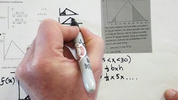 Triangular probability distribution