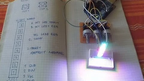Arduino + WS2812 + NeoPixel stick