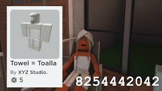 Bloxburg Roleplay Outfit with Codes #3 - In Towels with Towels on Head