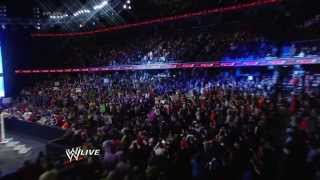 Seth Rollins Fail Entrance - RAW 1/27/14