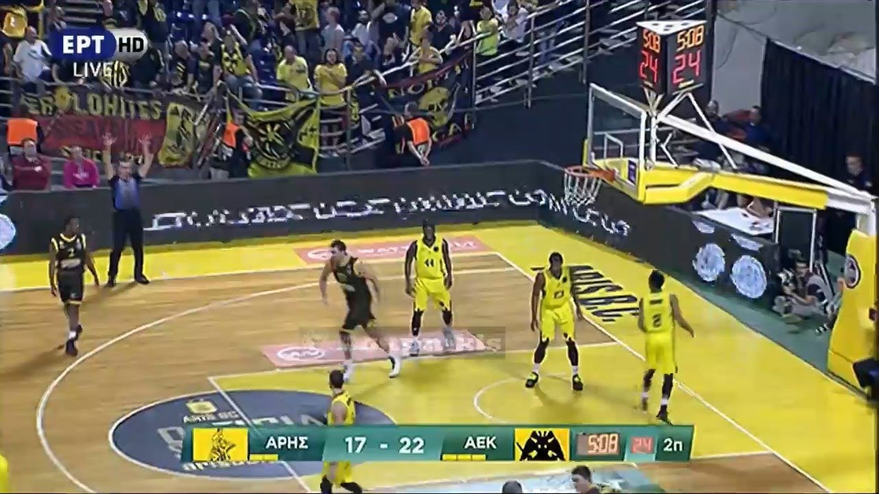 Άρης - ΑΕΚ 64-62 Highlights | Basket League 2η αγ. {14.10.2017}