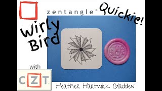 Wirly Bird | Zentangle® Quickie