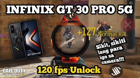 Infinix GT 30 PRO 5G Game Test MP CODM | 120fps Unlock | Gyro Test | Man-O-War is the best CODM