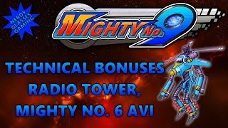 Mighty No. 9 - All Technical Bonuses - Radio Tower, Mighty No. 6 Avi (PS4 Gameplay)
