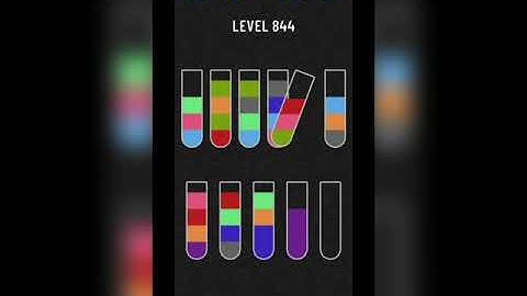 Water sort puzzle level 844