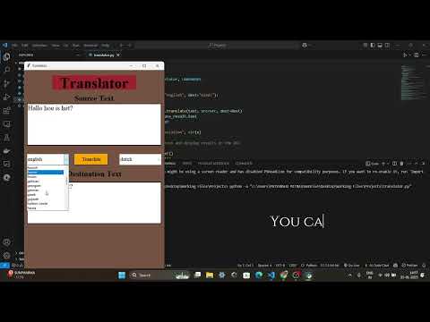 Translator Application | Python Project | GUI | API | Software Development