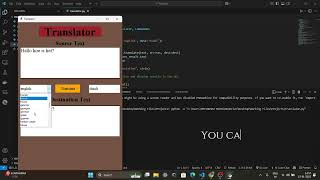 Translator Application | Python Project | GUI | API | Software Development screenshot 2