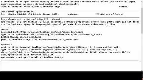 2 Ways To Install Virtualbox on Ubuntu 18.04 LTS