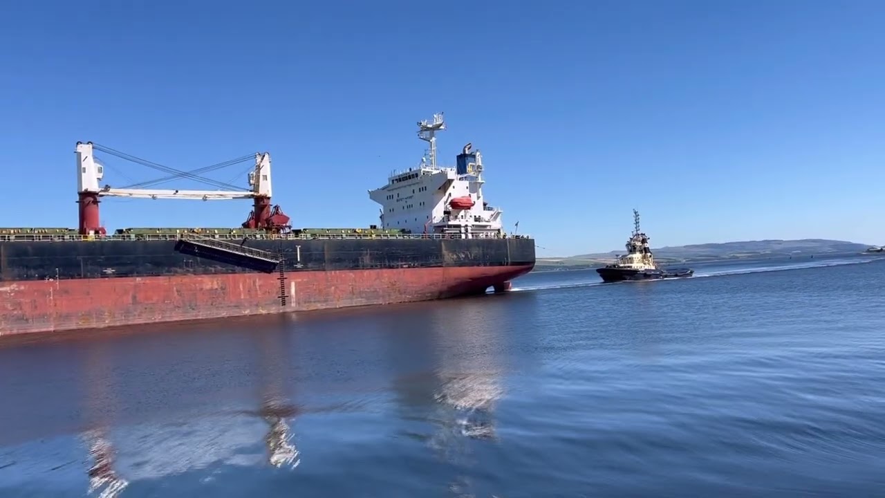 Big ship in Greenock today