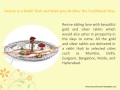 Celebrate with special gold and silver rakhis from carat lane