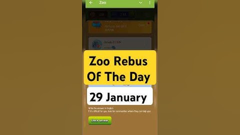 Zoo Rebus of the day 29January | Rebus of the day zoo | #zoo #riddle #airdrop