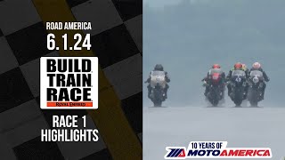 MotoAmerica Superbikes At Road America - Royal Enfield BTR Race 1 Highlights