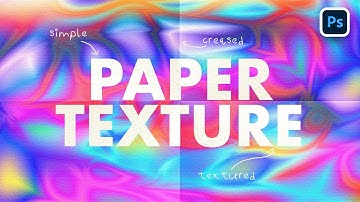 Create Your Own Paper Texture Directly in Photoshop! SIMPLE TUTORIAL