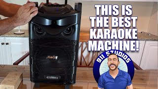 Moukey Karaoke Machine, 10' Subwoofer PA System