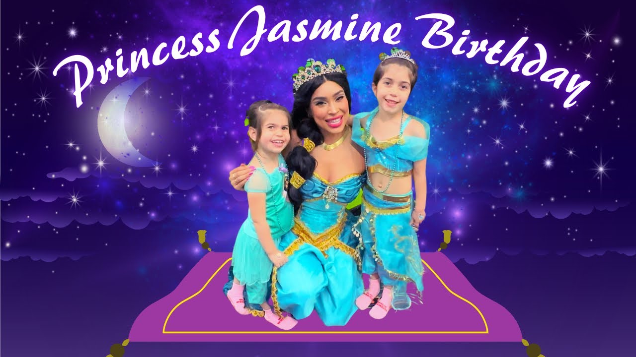 Princess Jasmine SURPRISES Layla at her 6th birthday party! | Videos for kids