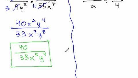 Multiply/Divide Monomial Rational Expressions
