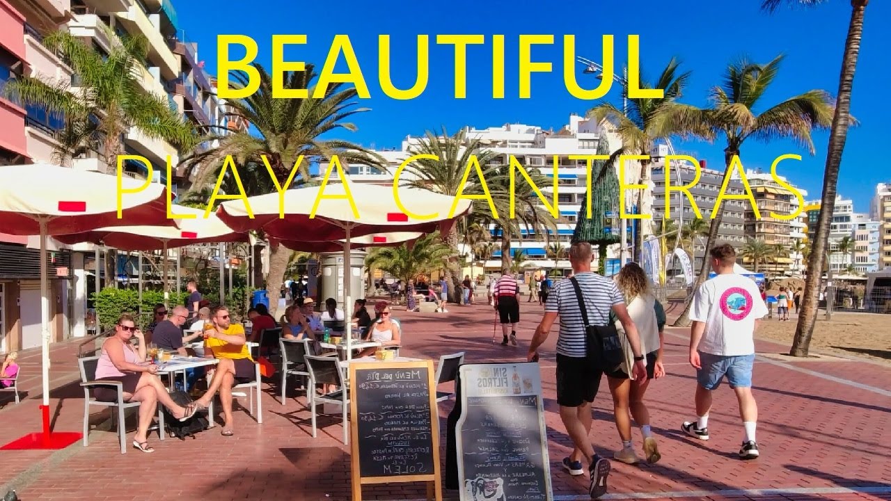 Playa Las Canteras GRAN CANARIA 2025 🇪🇸 🔴 Check best hotels for vacation [4K UHD]