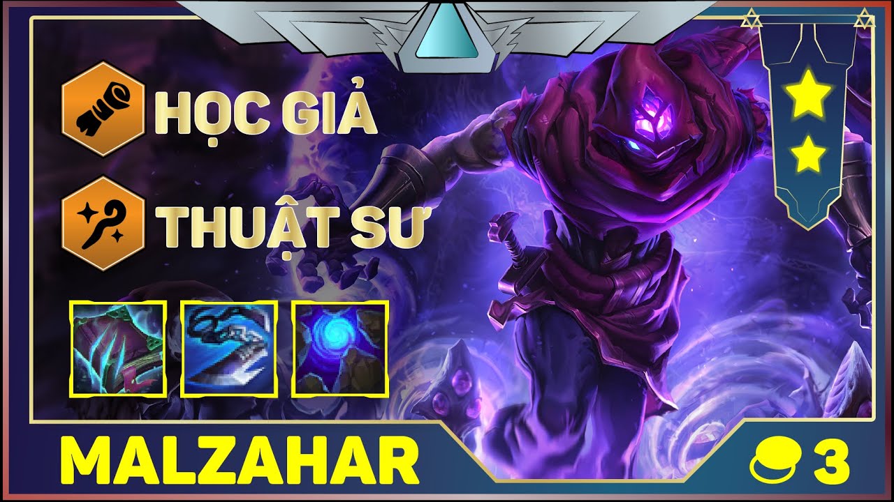 TFT Mùa 6 | Team Build Meta MALZAHAR Carry - HỌC GIẢ THUẬT SƯ | Đội Hình Leo Rank Cực Mạnh - YouTube