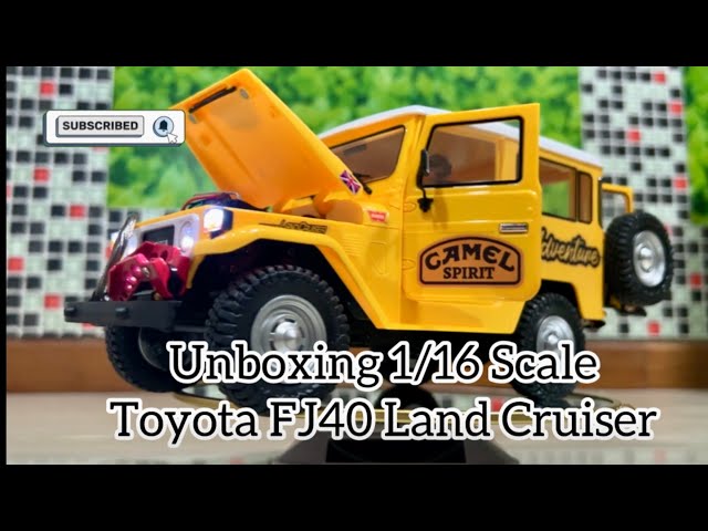 Auto RC Crawler Hengguan 1/16 Toyota Land Cruiser FJ40, 4x4 Elettrico, Giallo, RTR