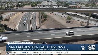 ADOT seeks public input on 5 year plan