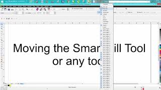 Corel Draw Tips & Tricks Moving Tools around your Work Space
